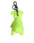 Dolce & Gabbana Neon Green Bear Embroidered Logo Men Keychain Clasp Keyring